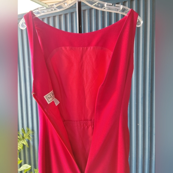 A.J. Bari Petites sleeveless dress gown sheath with slit size 6 - Picture 7 of 11